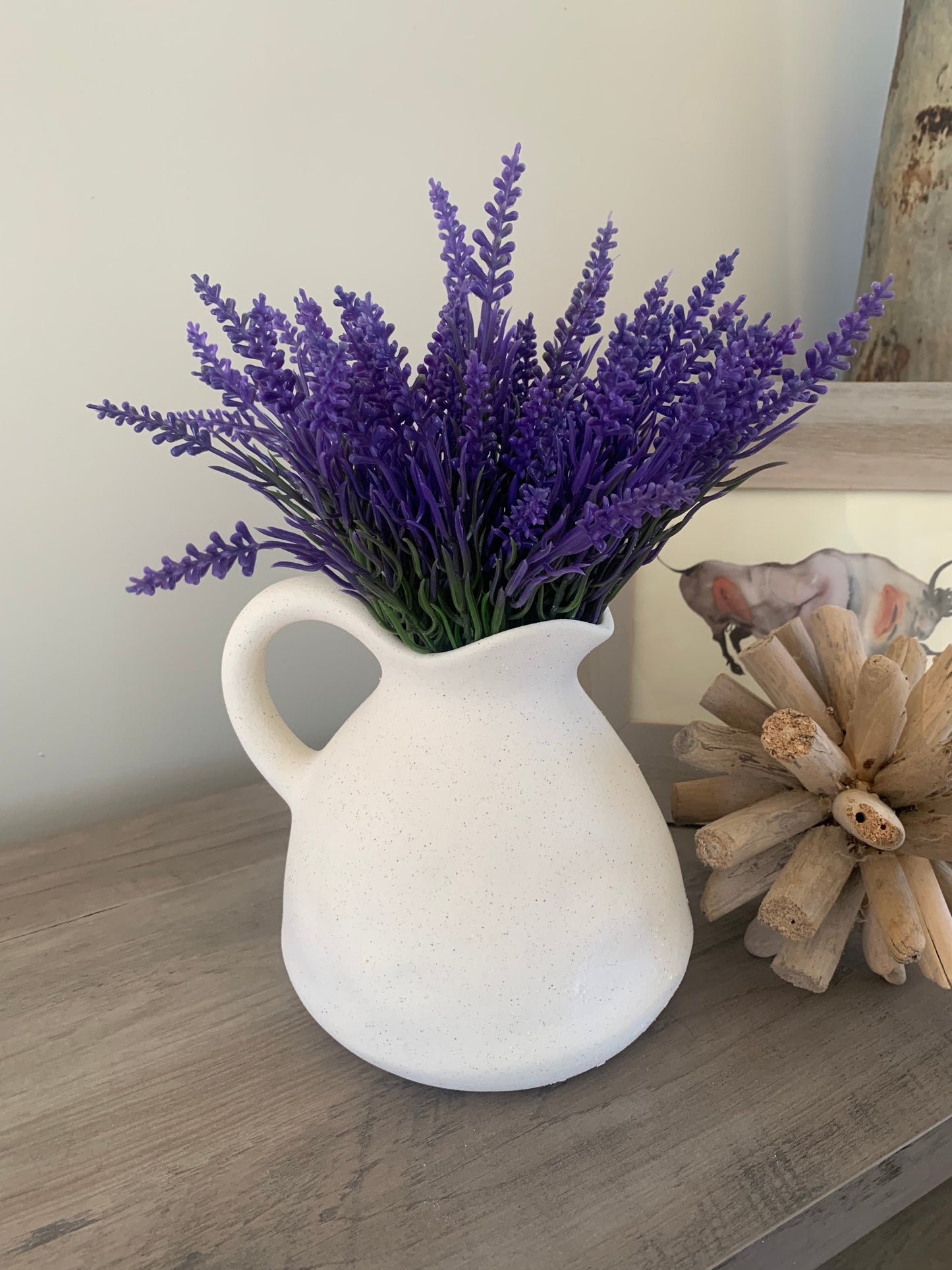 Pitcher with lavender