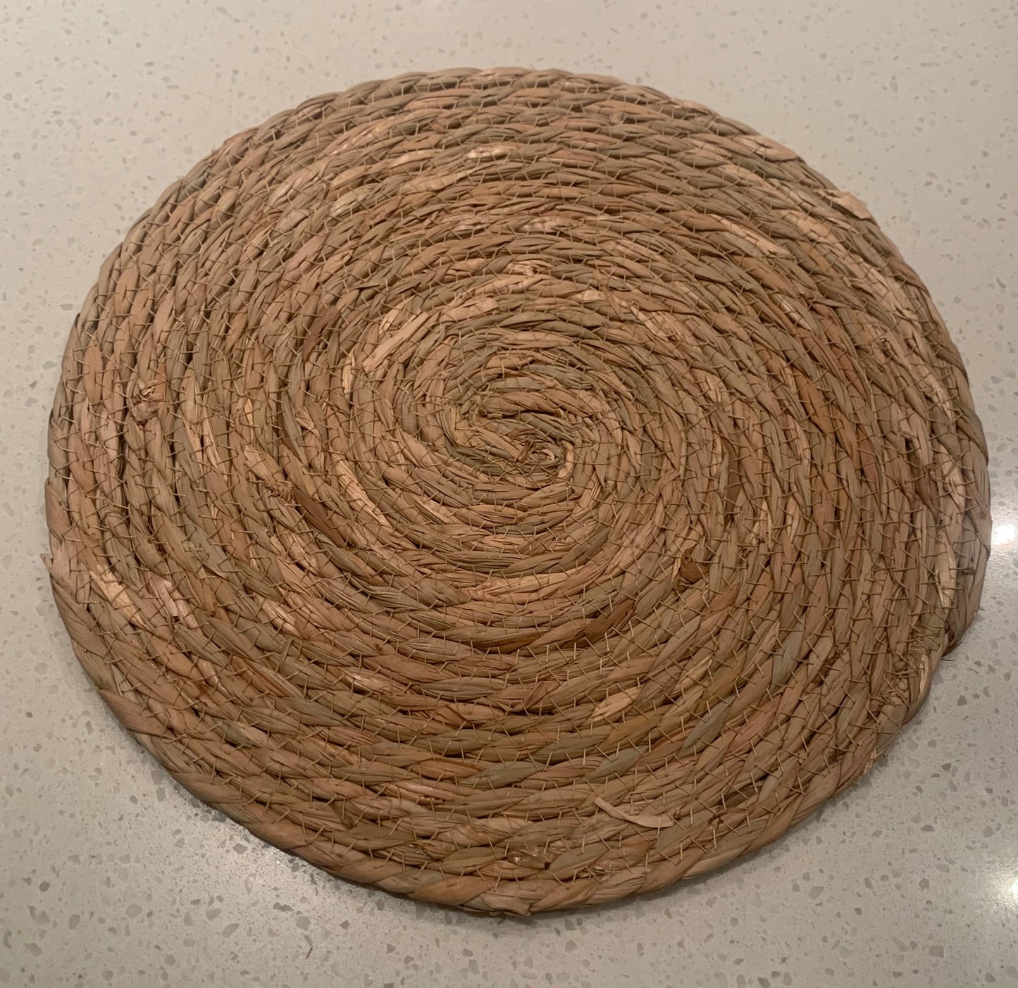 Natural woven placemat