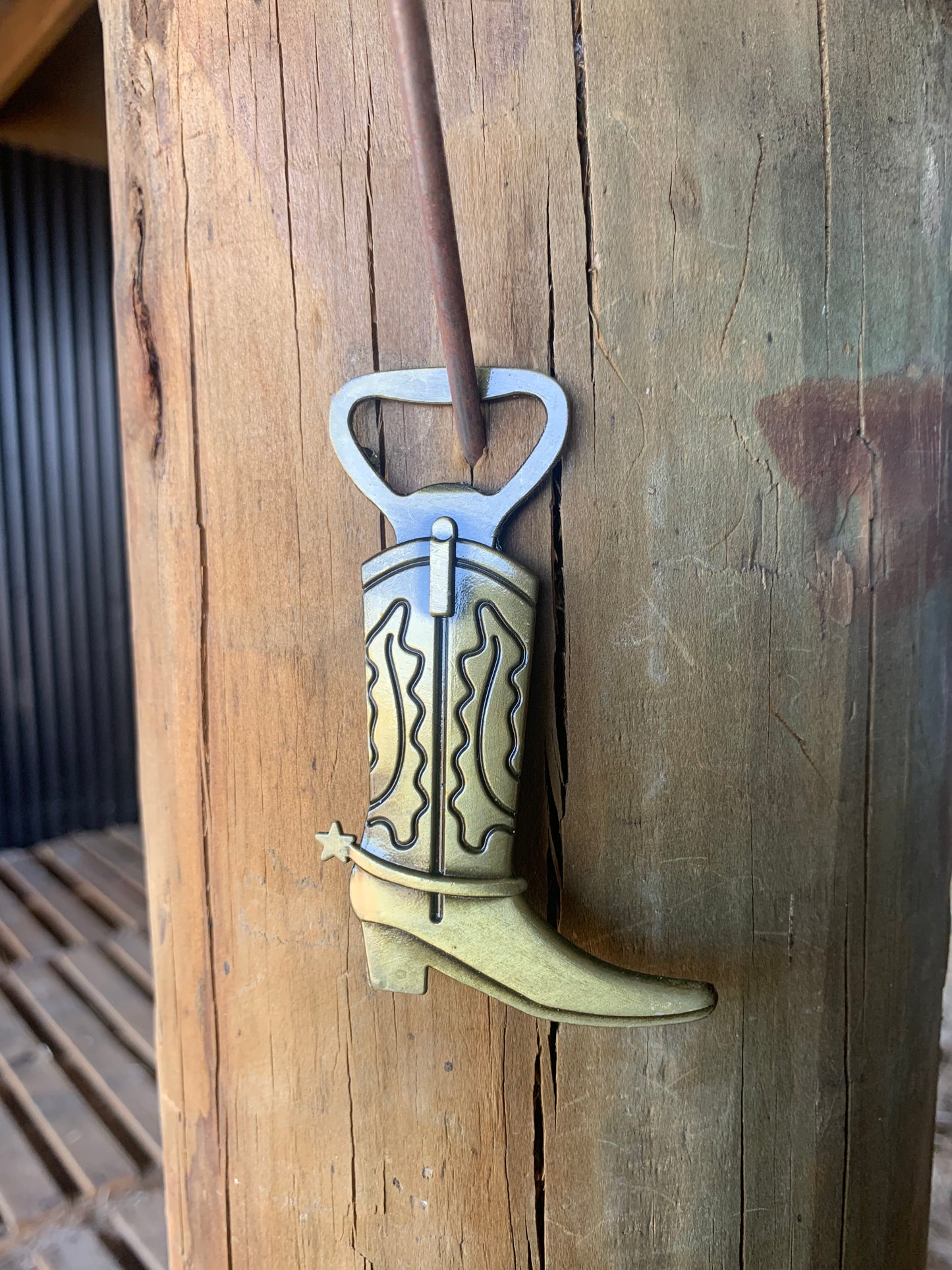 Boot bottle opener