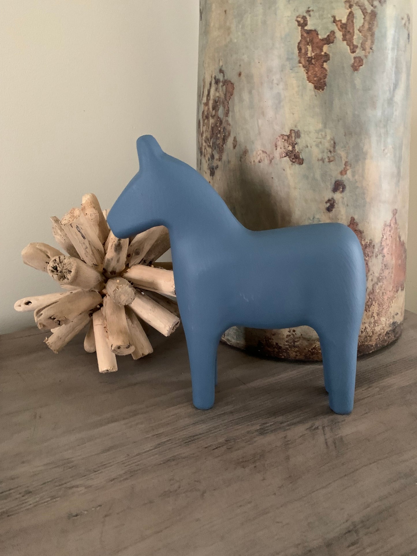 Wooden horse - Blue - Small