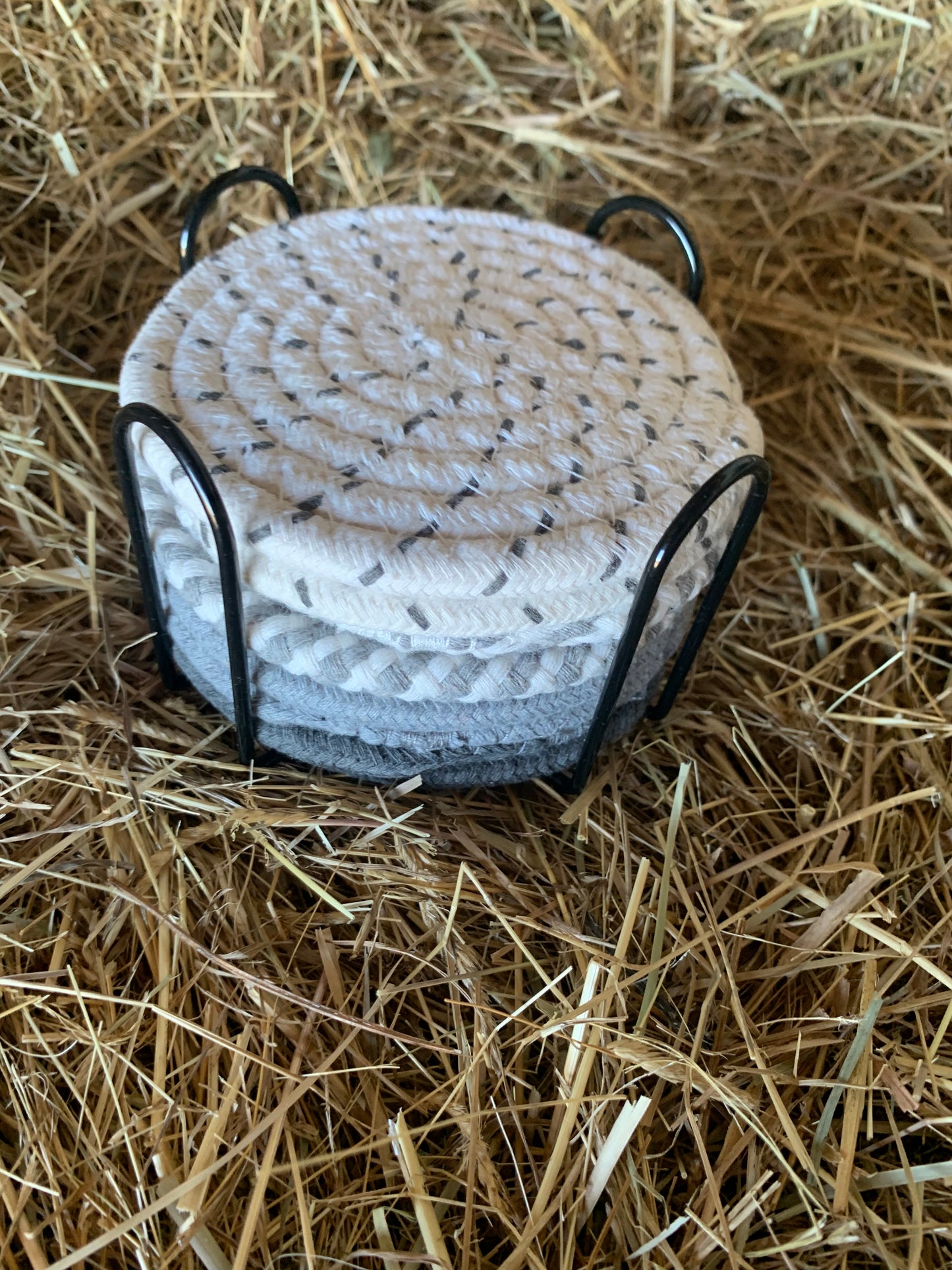 Coaster set - Mixed grey