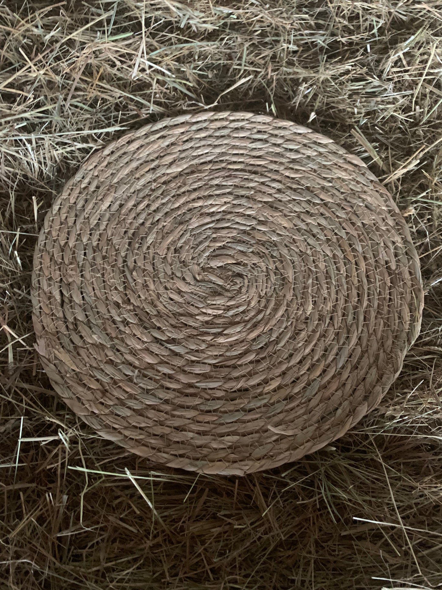 Natural woven placemat