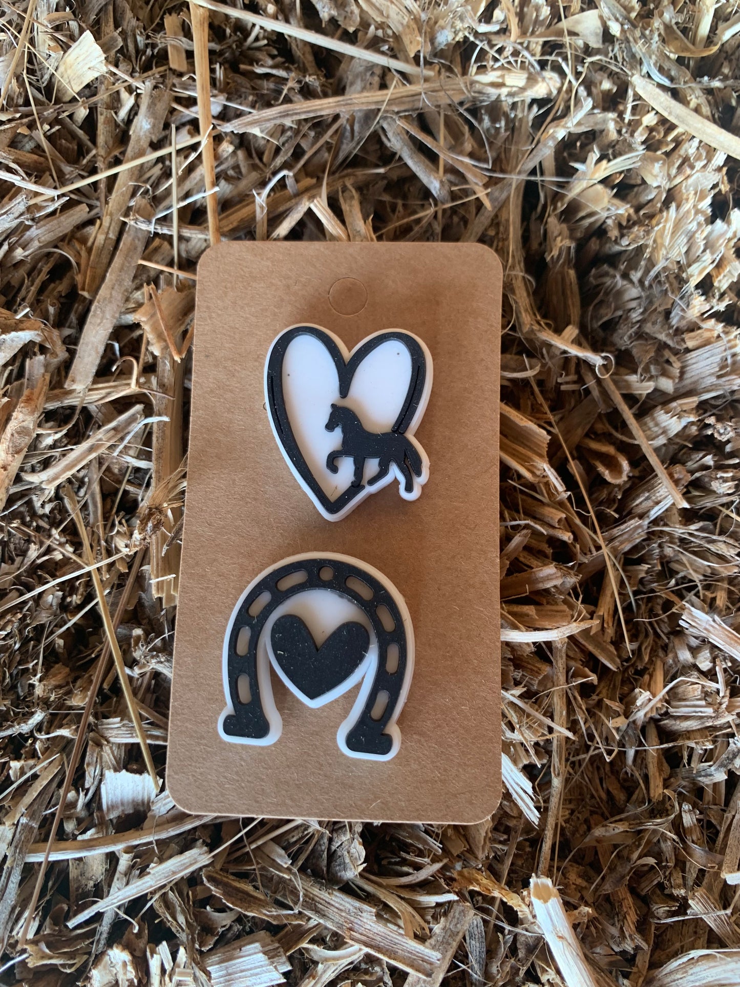 Decorative rubber pins - set E