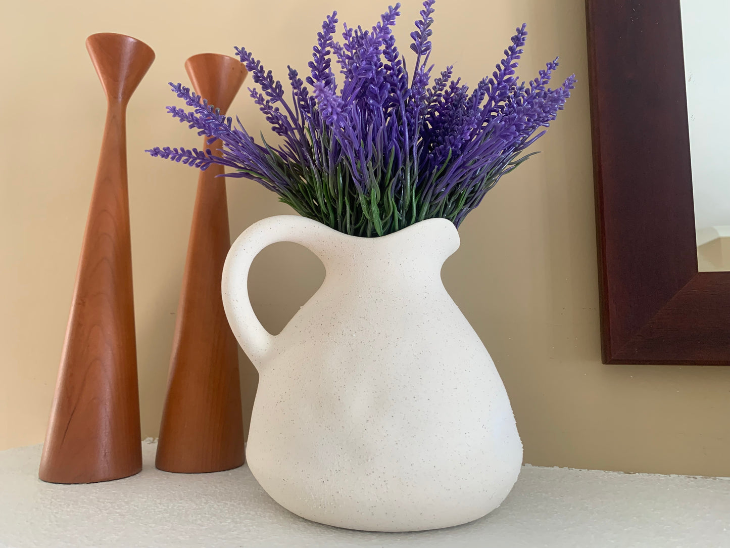 Pitcher with lavender