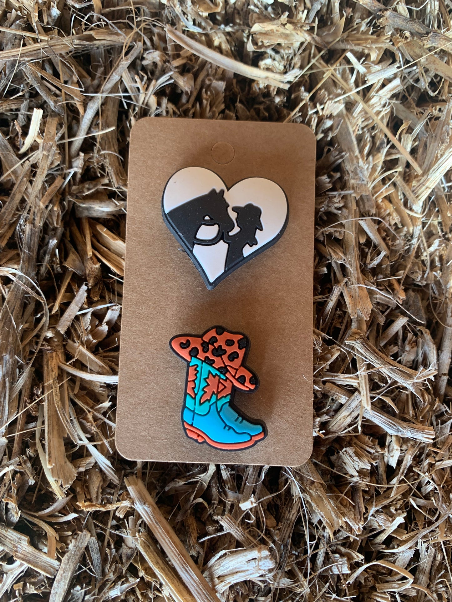 Decorative rubber pins - set J