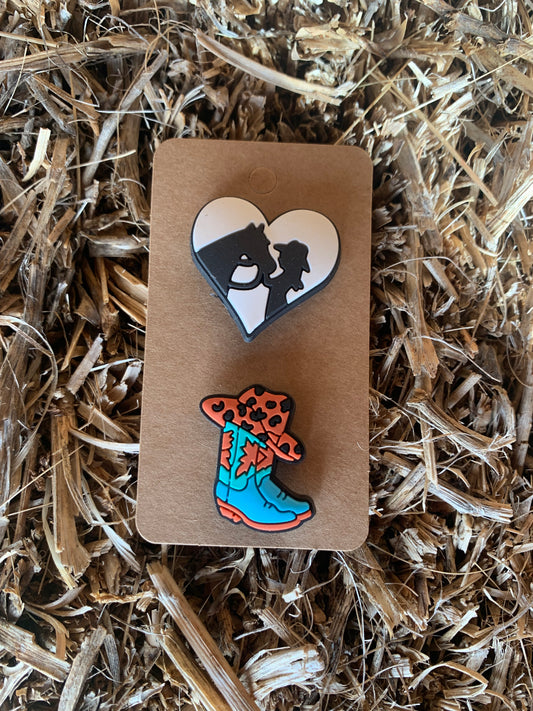 Decorative rubber pins - set J