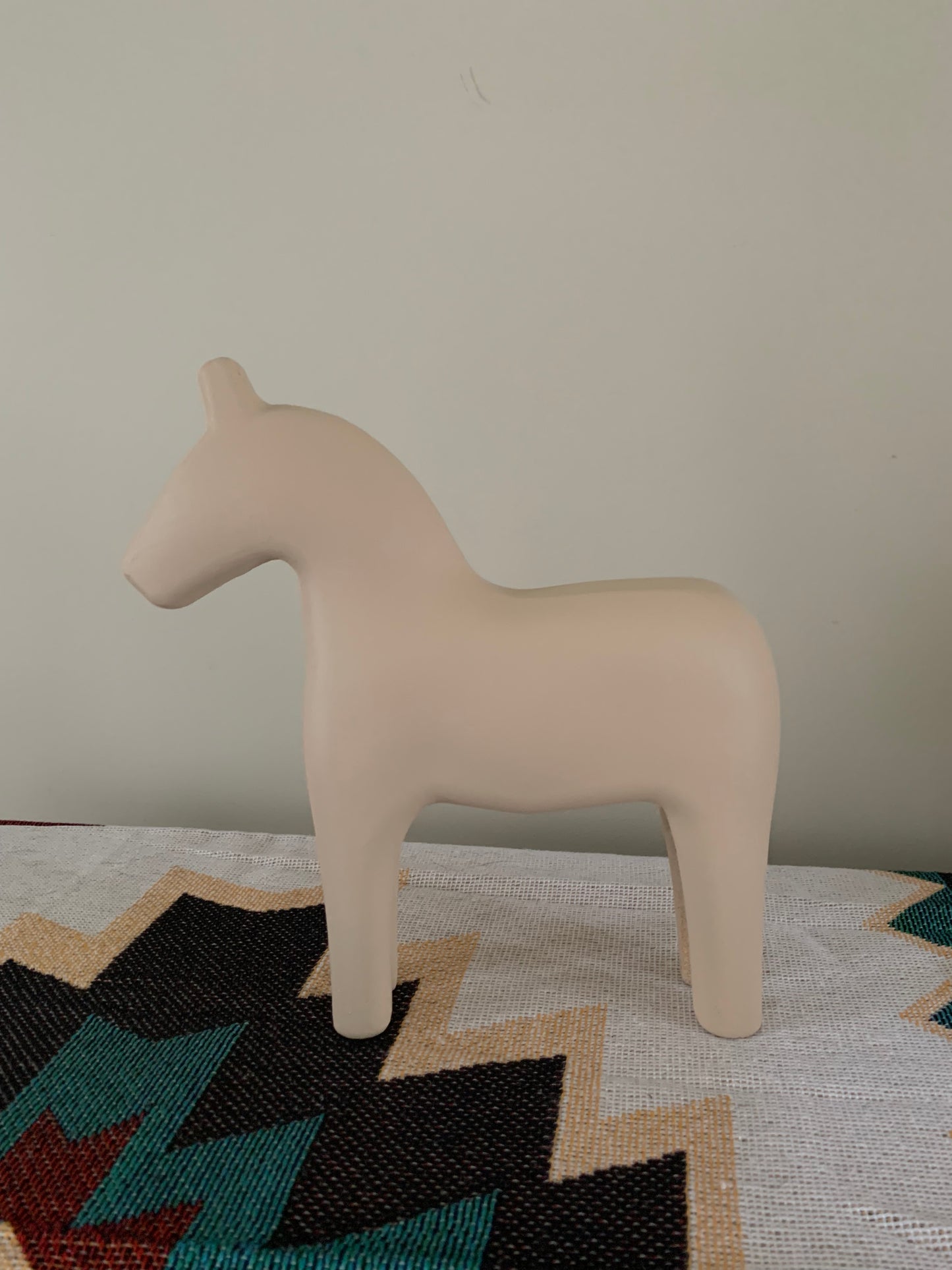 Wooden horse - Beige - Large