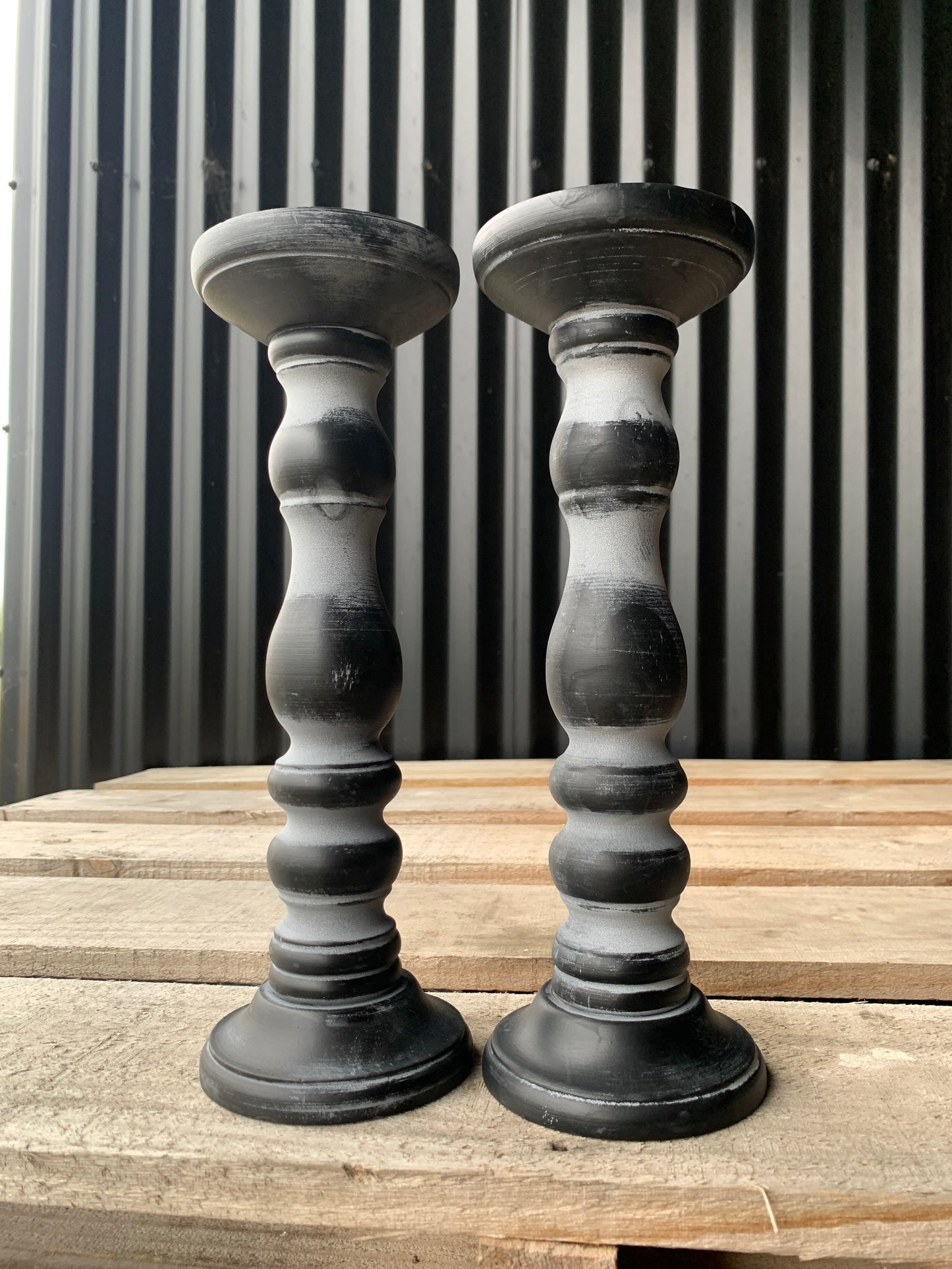 Candle holder set - Black - Large