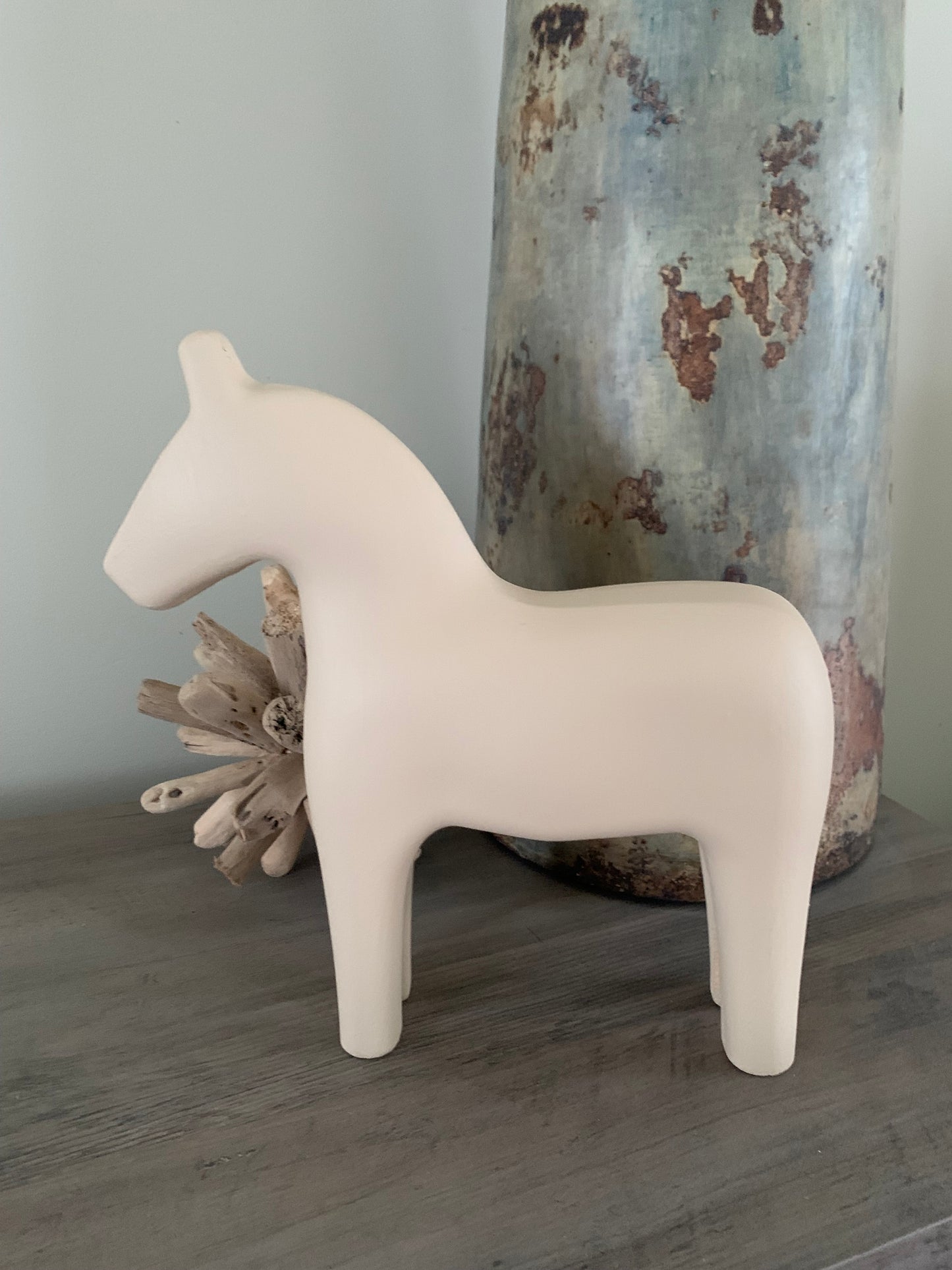 Wooden horse - Beige - Large
