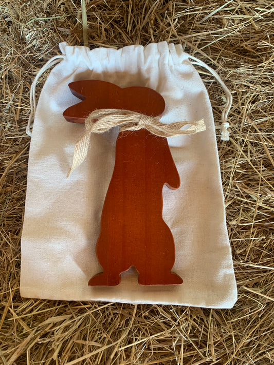 Easter Rabbit - Brown/Wood