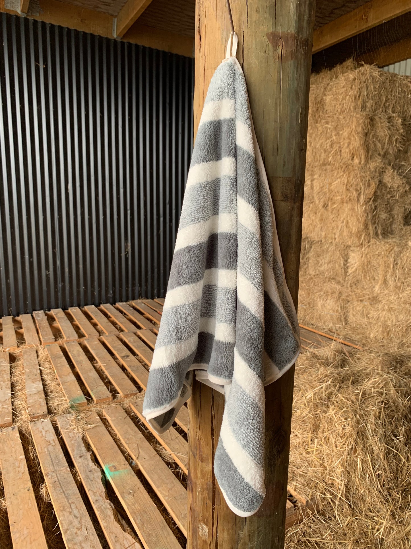 Fluffy towel - Grey