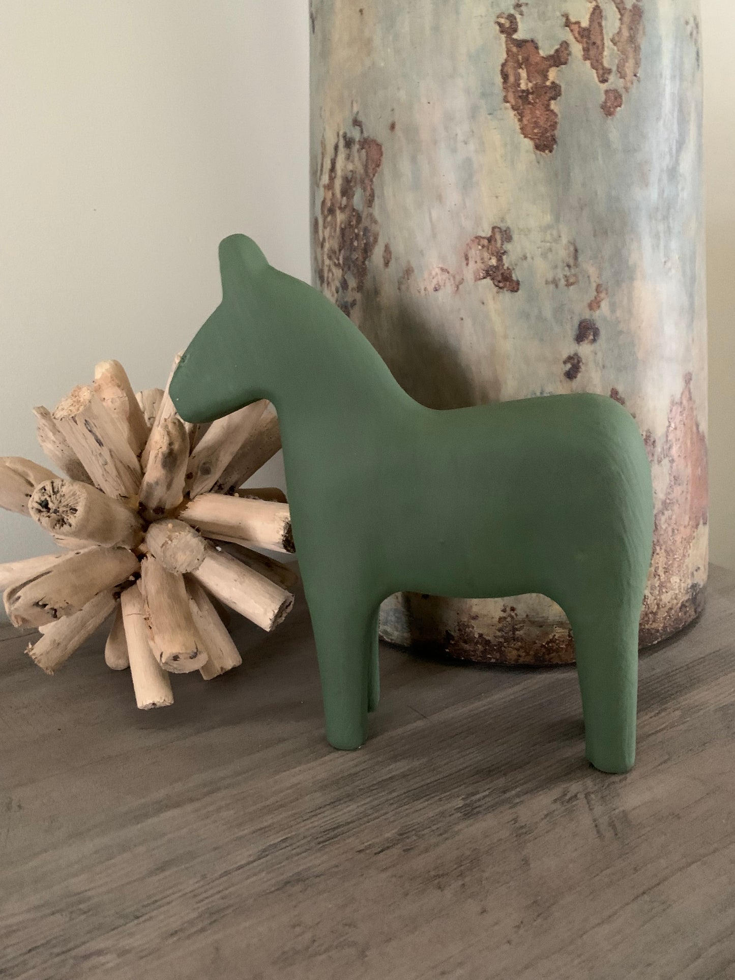 Wooden horse - Green - Small