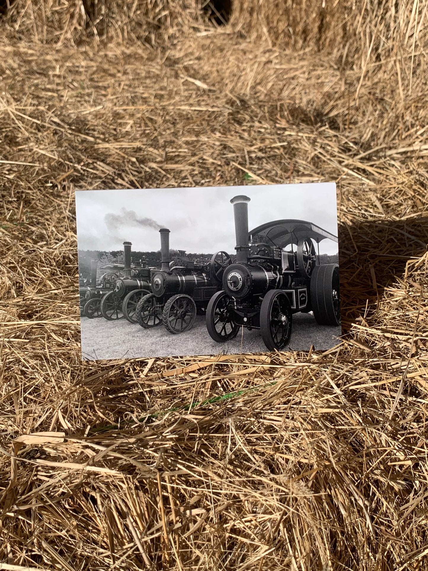 Greeting card - Traction engines
