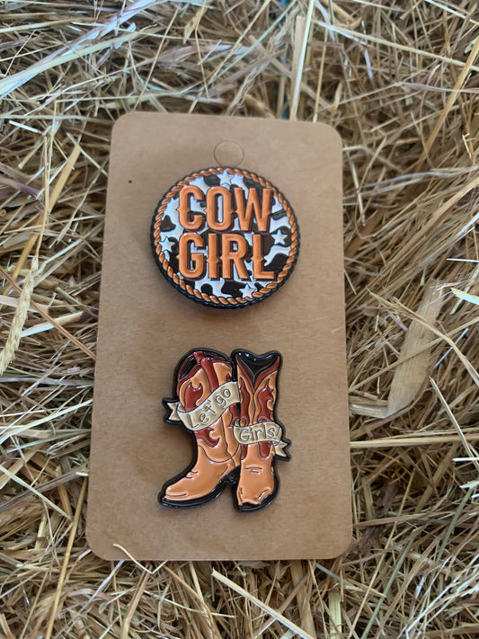 Decorative metal pins - Set C