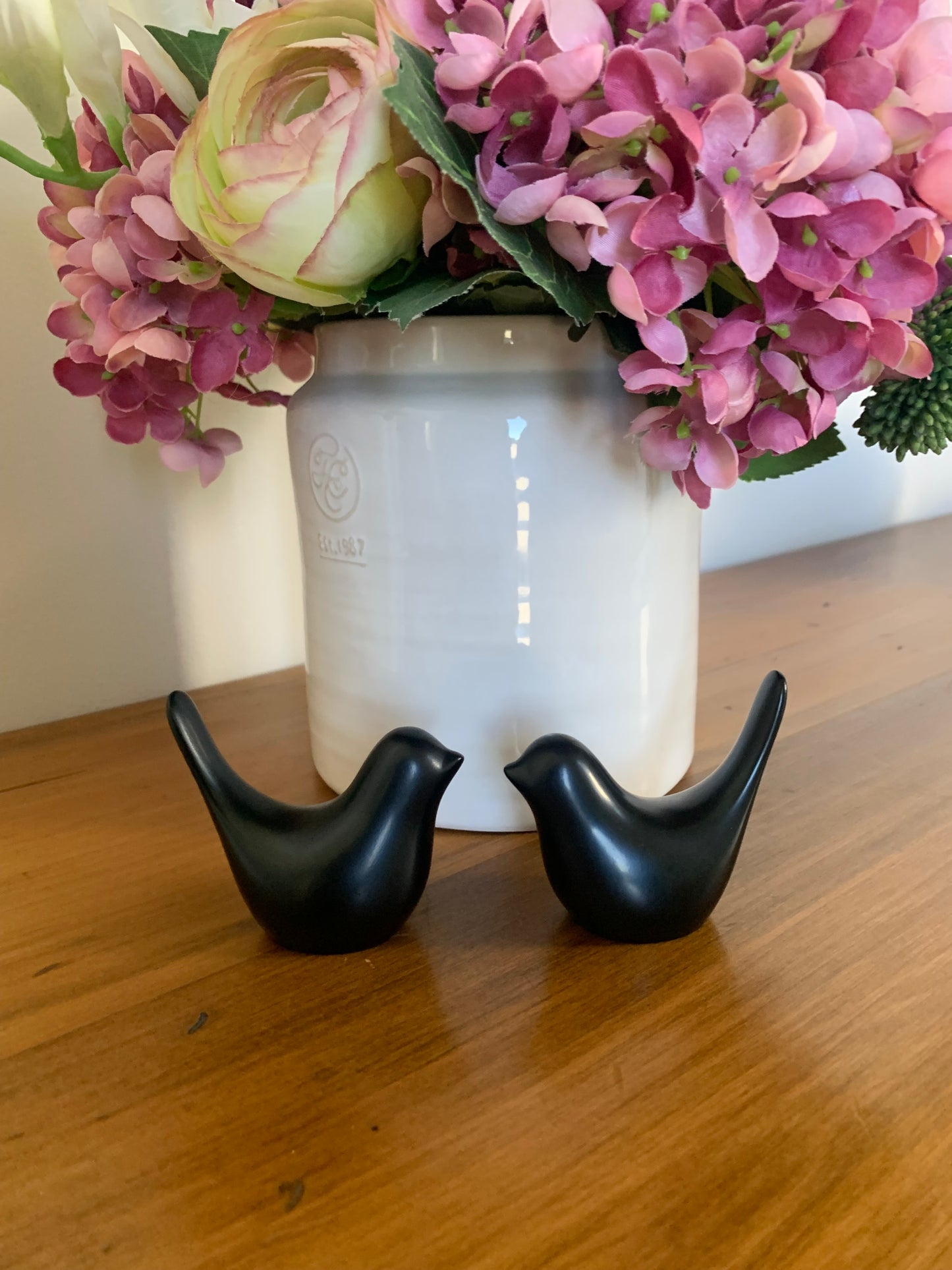 Black bird couple