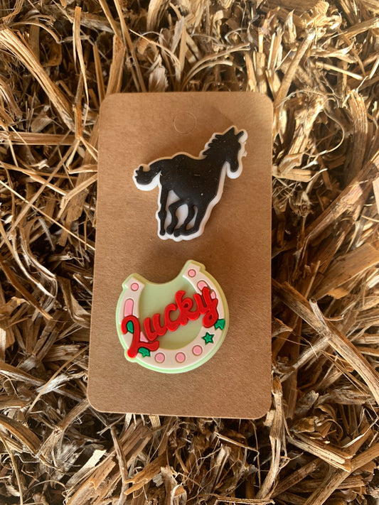 Decorative rubber pins - set H