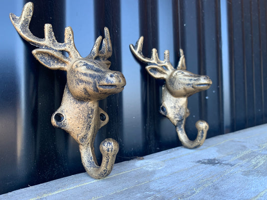 Deer coat hook - set of two