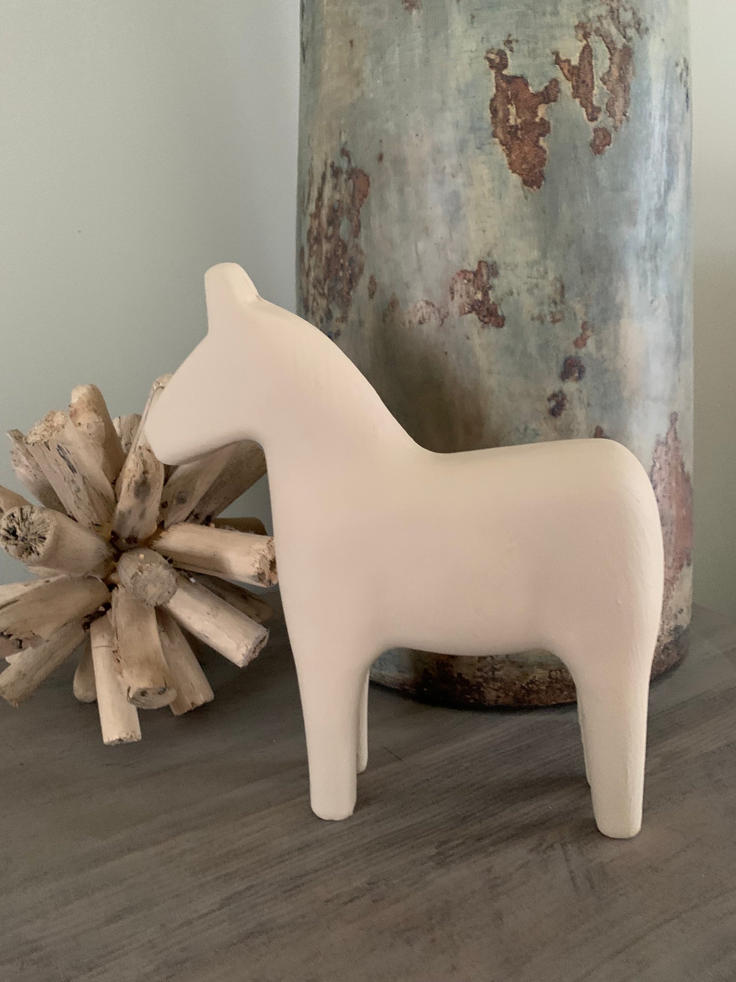 Wooden horse - Beige - Small
