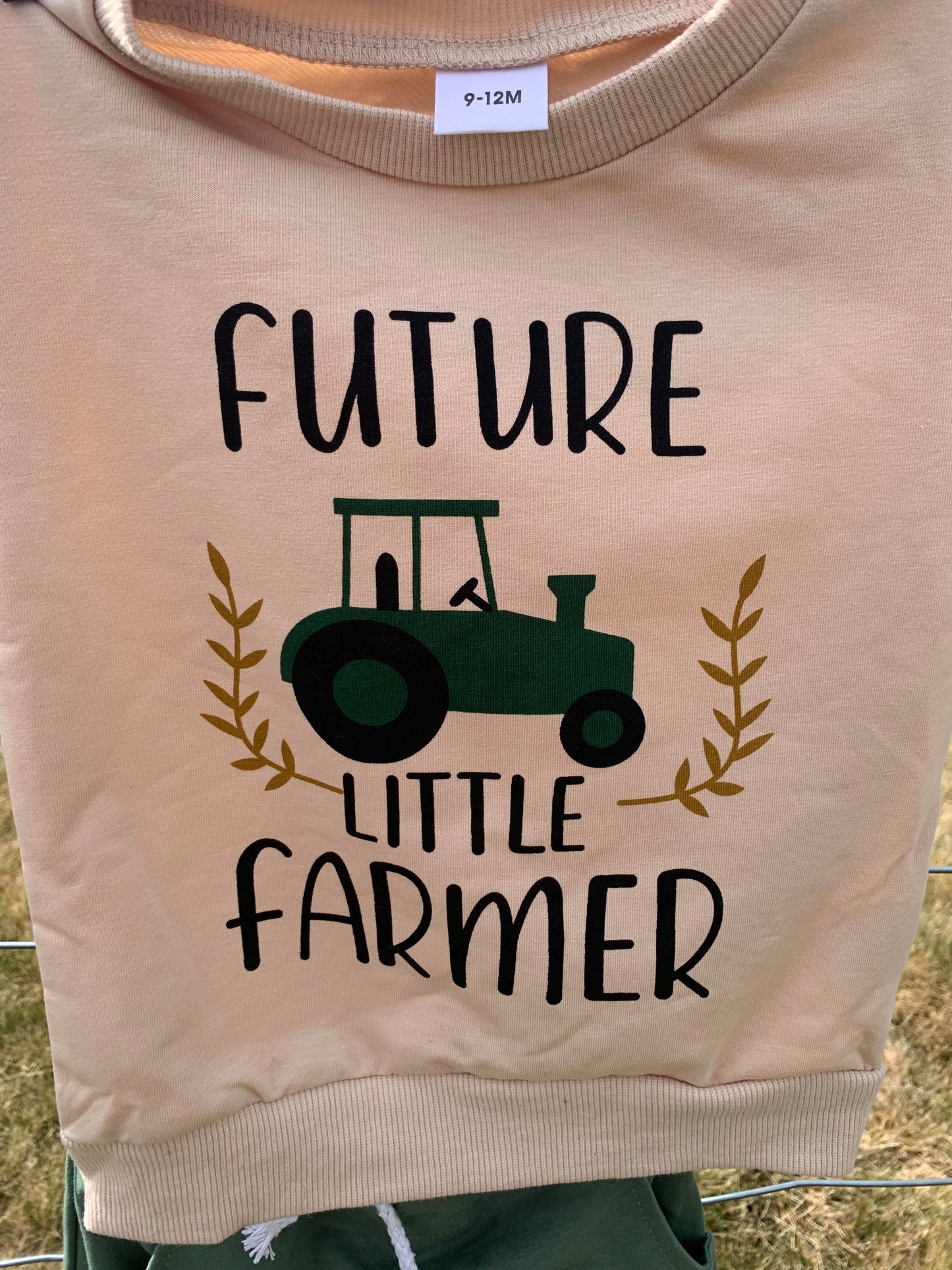 Future farmer top & pants set 6 - 9 months