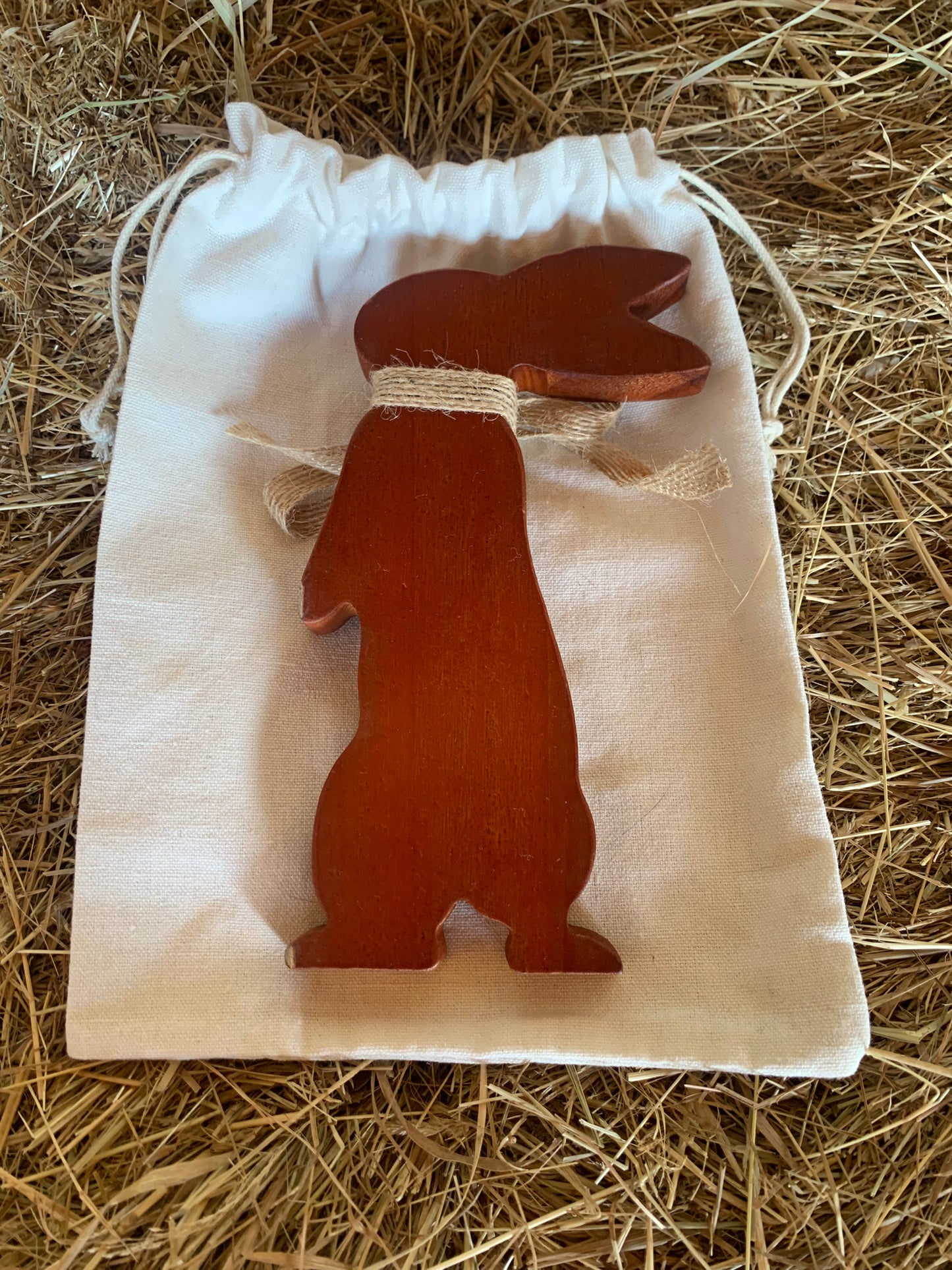 Easter Rabbit - Brown/Wood